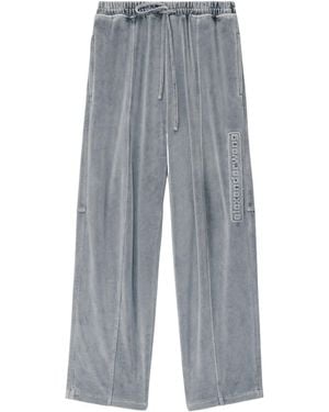 Alexander Wang Elastic Waist Drawstring Sweatpants - Gray