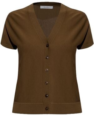 Max Mara Short-Sleeved Cardigan - Green