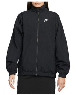 Nike Embroidered-Logo Zipped Jacket - Blue
