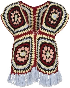 La DoubleJ La Doublej Crochet Tasselled Top - Multicolour