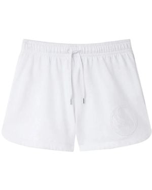 Stella McCartney S-Wave Jersey Drawstring Shorts - White
