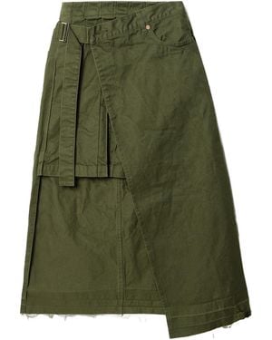 Sacai Asymmetrical Skirt - Green