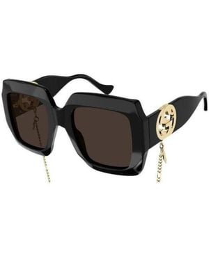 Gucci Eyewear Square Frame Sunglasses - Black
