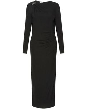 Marella Jersey Dress With Asymmetric Detail - Black