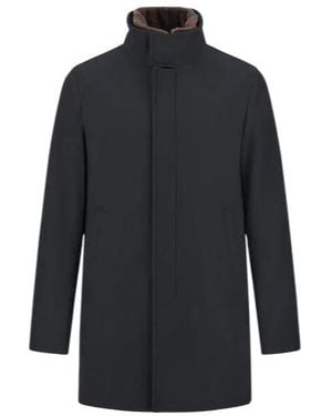 Herno High-Neck Long-Sleeve Padded Jacket - Blue