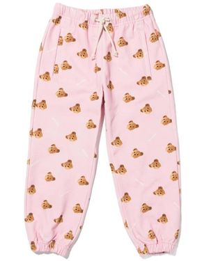 Palm Angels All-Over Teddy Bear Print Pants - Pink
