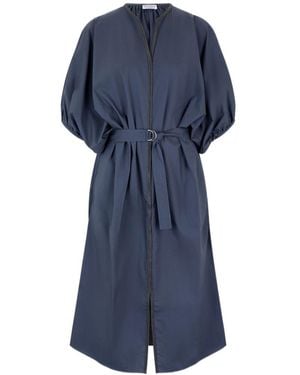 Brunello Cucinelli Belted Dress - Blue