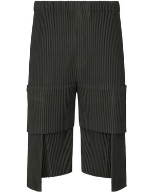 Homme Plissé Issey Miyake Pleated Multi-Pocket Pants - Black