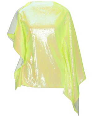 MM6 by Maison Margiela Short-Sleeve Satin Top - Yellow