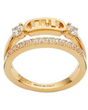 Fendi O'Lock Ring - Metallic