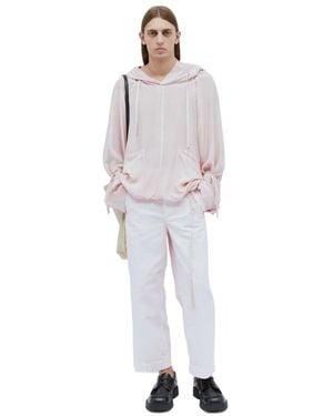 Dries Van Noten Twill Casual Trousers - White