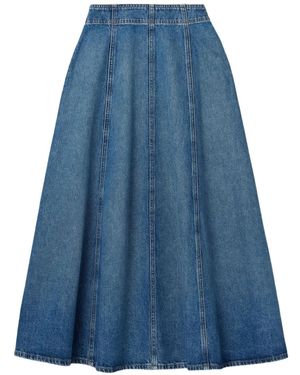 Ulla Johnson Uma Denim Skirt - Blue