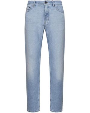 ZEGNA Bleached Cotton Roccia Jeans - Blue