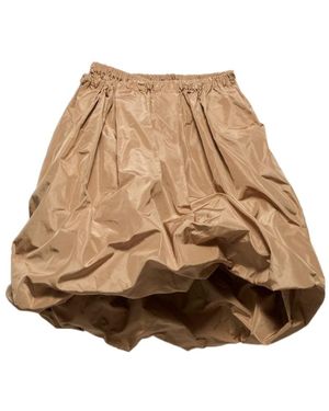 Prada Technical Taffeta Skirt - Natural