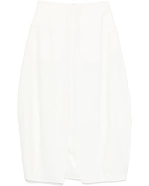 TOTEME Totême Parachute Front Slit Skirt - White