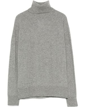 Emporio Armani Ribbed Turtleneck Knitted Jumper - Grey
