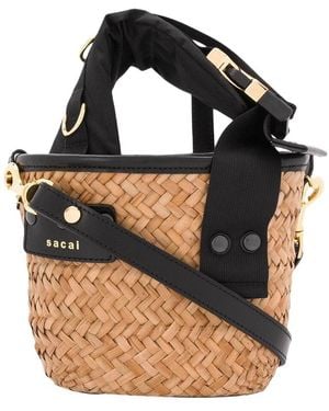 Sacai Paglia Mini Shoulder Bag - Black
