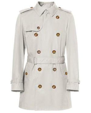 Burberry Double-Breasted Trench Coat - White