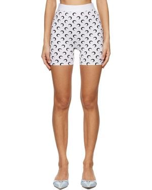 Marine Serre Elastic Jersey Shorts - Black