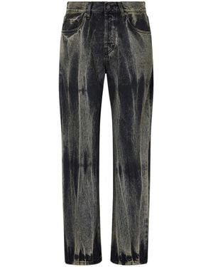 Kallmeyer Gabby Distressed High-Rise Jeans - Gray