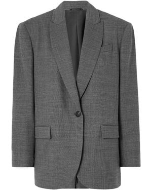 Brunello Cucinelli Long-Sleeved Suit Coat - Grey