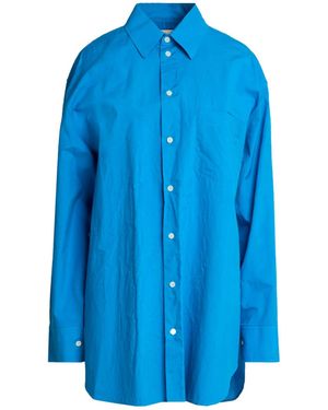 Marni Loose-Fitting Solid-Color Shirt - Blue