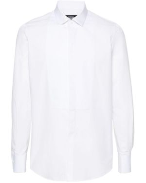 DSquared² Long-Sleeved Poplin Shirt - White