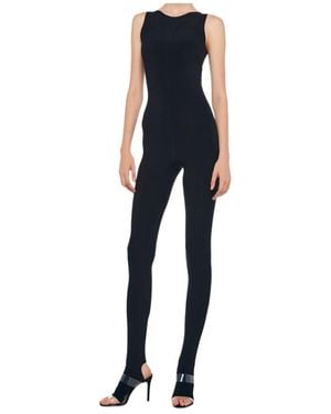 Norma Kamali Sleeveless Cut-Out Catsuit - Blue
