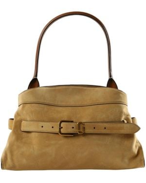Marc Jacobs The Dakota Suede Tote Bag - Natural