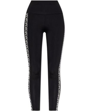 MICHAEL Michael Kors Elastic-Waist Leggings - Black