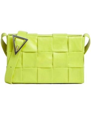 Bottega Veneta Cassette Messenger Bag - Yellow