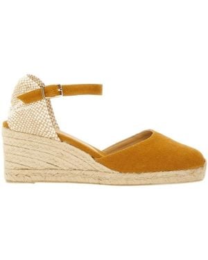 Castañer Castañer Espadrille Carol Court Shoes - Metallic