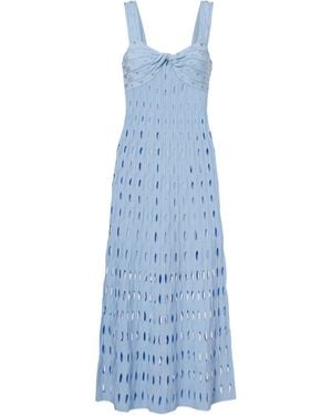 Jonathan Simkhai Sleeveless Knitted Midi Dress - Blue