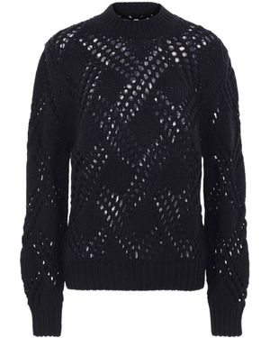Jil Sander Openwork Wool Sweater - Blue