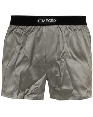 Tom Ford Logo Shorts - Grey