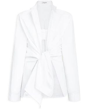 Alaïa Poplin Shirt Set - White