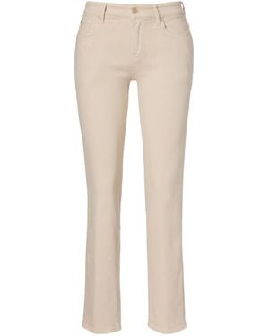 7 For All Mankind Lotta Mid-Rise Wide-Leg Jeans - Natural