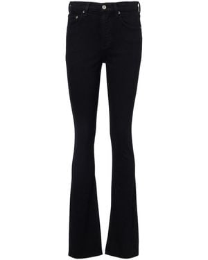 Agolde Ingram Split High-Rise Waist Skinny Jeans - Blue