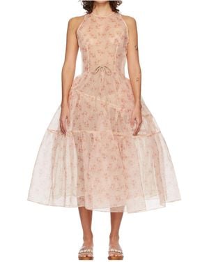 Simone Rocha Sleeveless Bow Dress - Pink