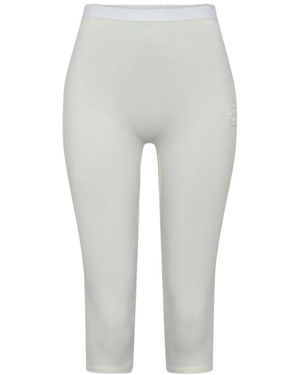 Marine Serre Pearl Logo Capri Pants - Gray
