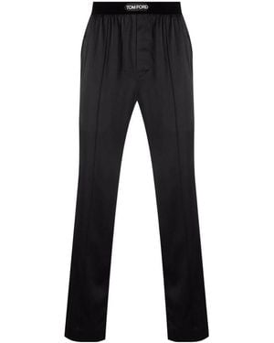 Tom Ford Silk Pyjama Trousers - Black