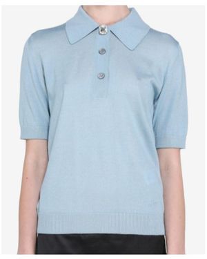 N°21 Short-Sleeved Polo Shirt - Blue