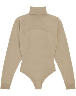 MM6 by Maison Margiela High-Neck Bodysuit - Natural