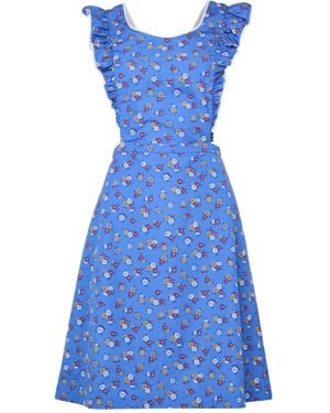 Miu Miu Floral Print Dress - Blue