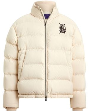 Ralph Lauren Emerson Quilted Bomber Jacket - Natural