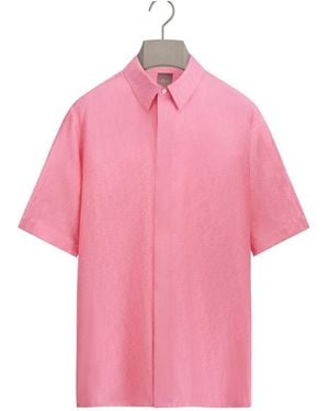 Dior Monogram Short-Sleeve Shirt - Pink