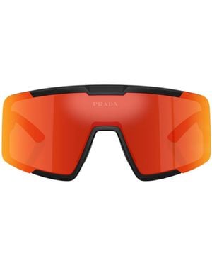 Prada Linea Rossa Prada Eyewear Linea Rossa Ski Goggles - Orange