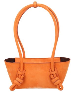 Hereu Fleca Knotted-Handle Mini Shoulder Bag - Orange