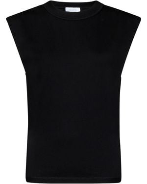 Rabanne Chain Detailed Crewneck Tank Top - Black