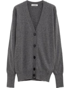 Jil Sander Button-Down Cashmere Cardigan - Grey